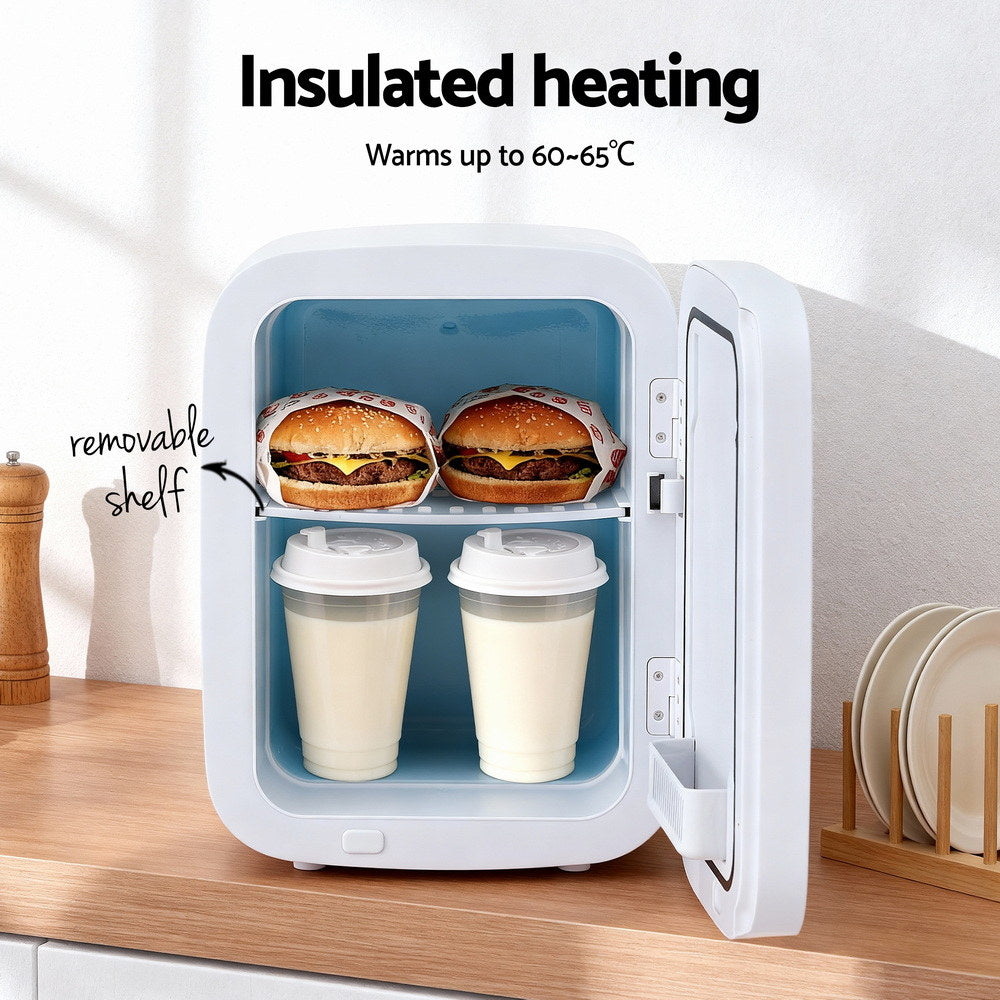 Glacio Mini Fridge Portable 22L White Electric Cooler Warmer Car Office 12V 220V