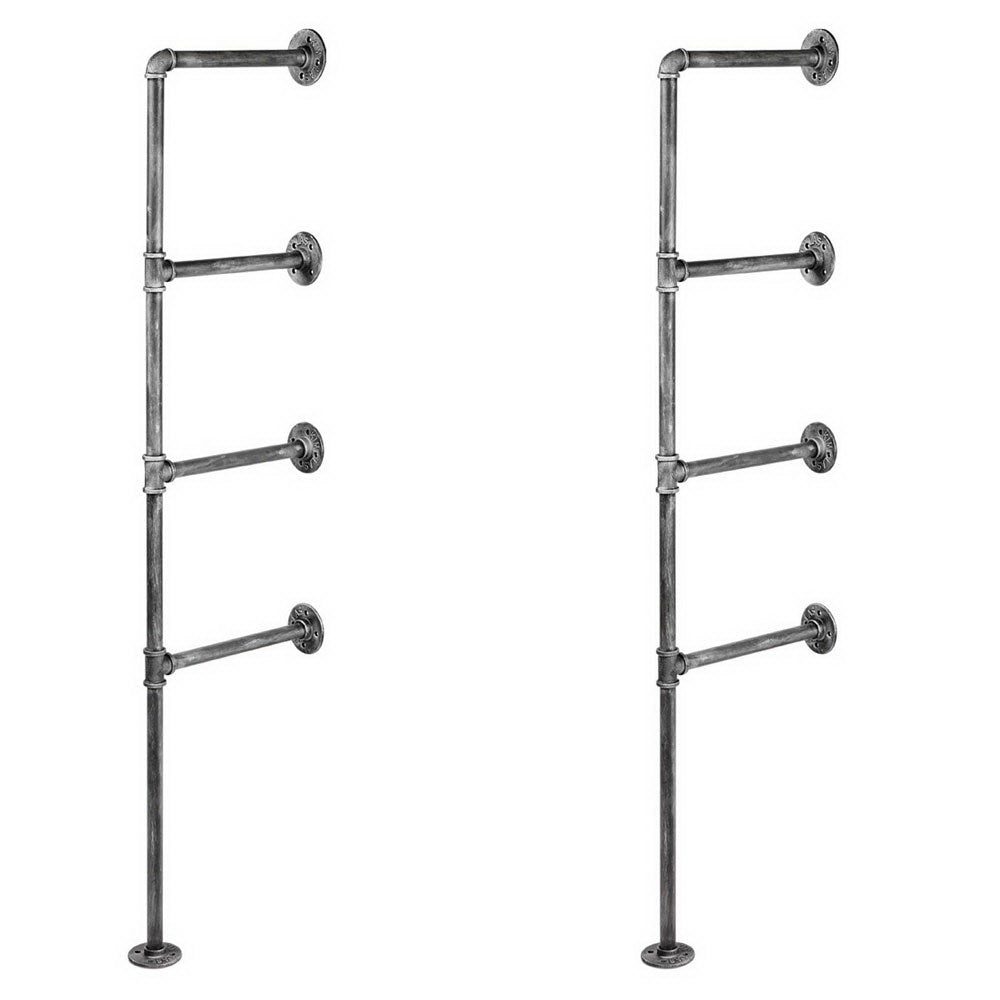 Artiss Floating DIY Pipe Shelf Metal Brackets Set of 2