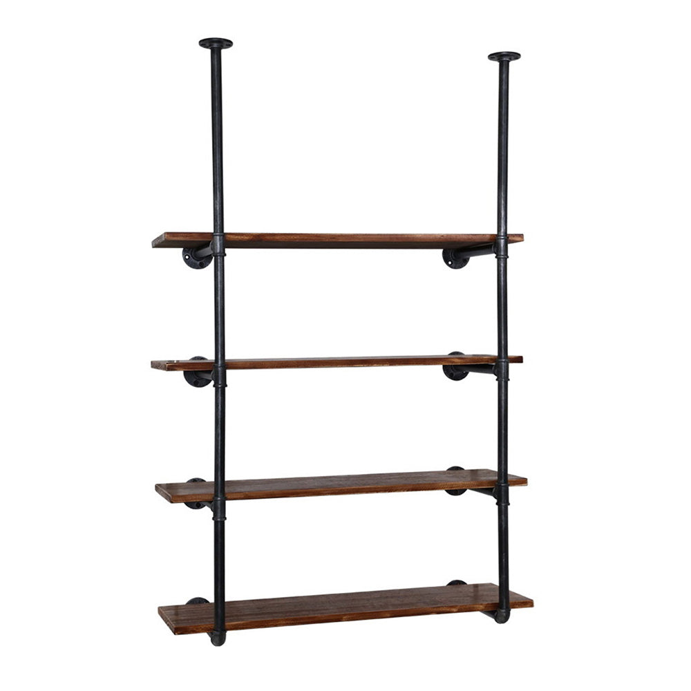 Artiss Bookshelf DIY Pipe Shelf 4 Tiers - INGE