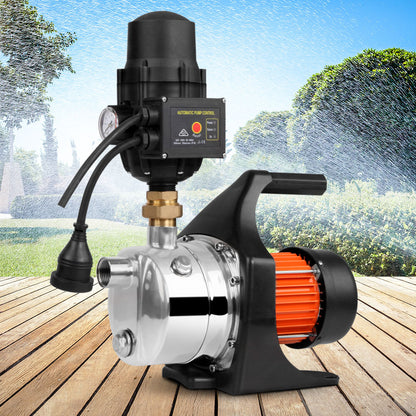 Giantz Garden Water Pump High Pressure 1500W Tank Rain Farm Irrigation House Black