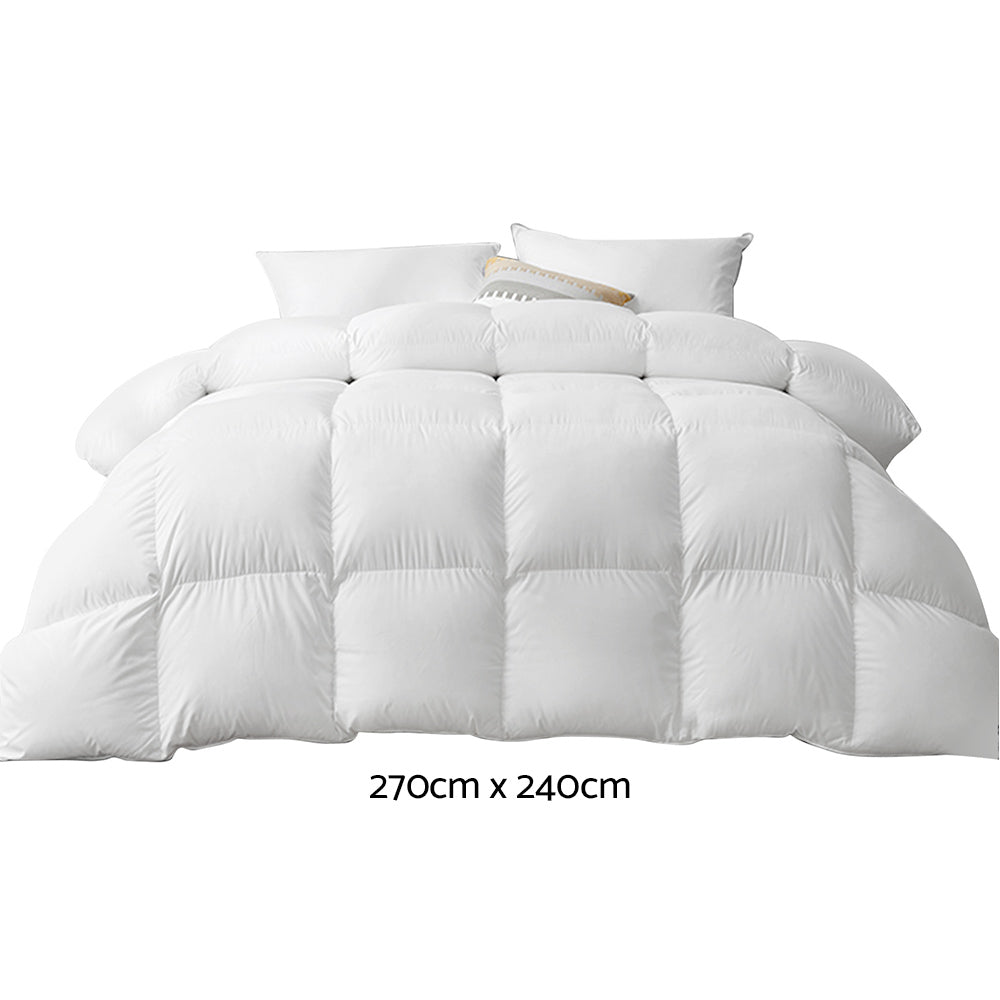 Giselle Bedding 700GSM Goose Down Feather Quilt Super King