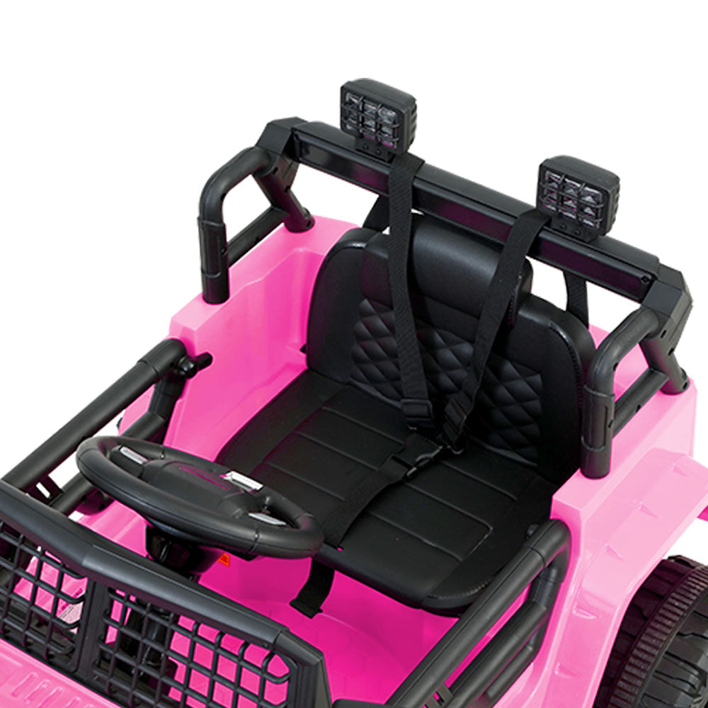 Rigo Kids Electric Ride On Car Jeep Toy Cars Remote 12V Pink