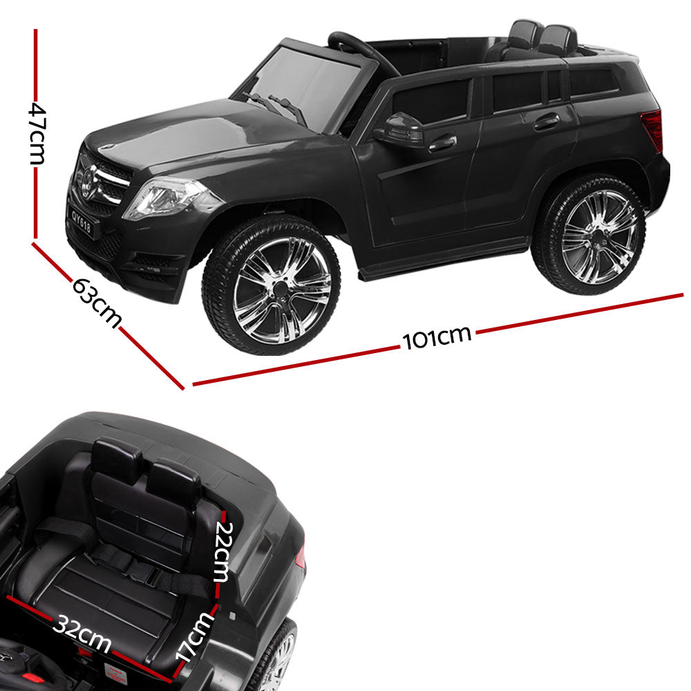 Rigo Kids Electric Ride On Car SUV Mercedes-Benz-Inspired ML450 Remote 12V Black