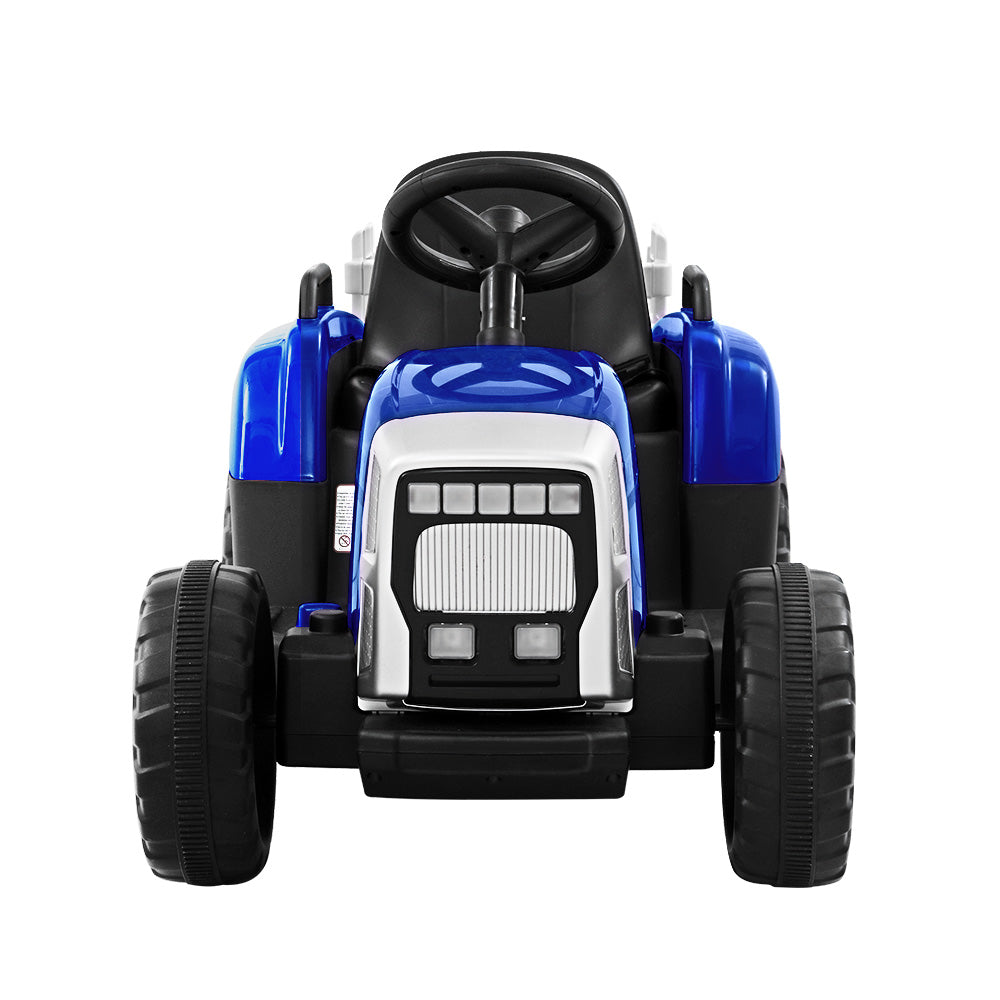 Rigo Kids Electric Ride On Car Tractor Toy Cars 12V Blue