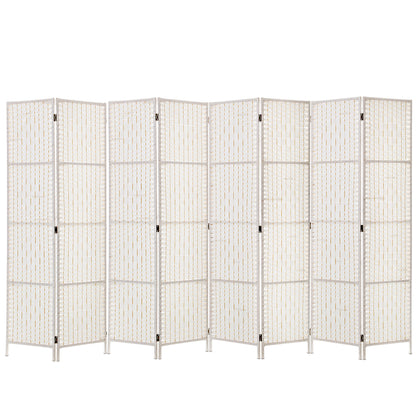 Artiss 8 Panel Room Divider Screen 326x170cm Woven White