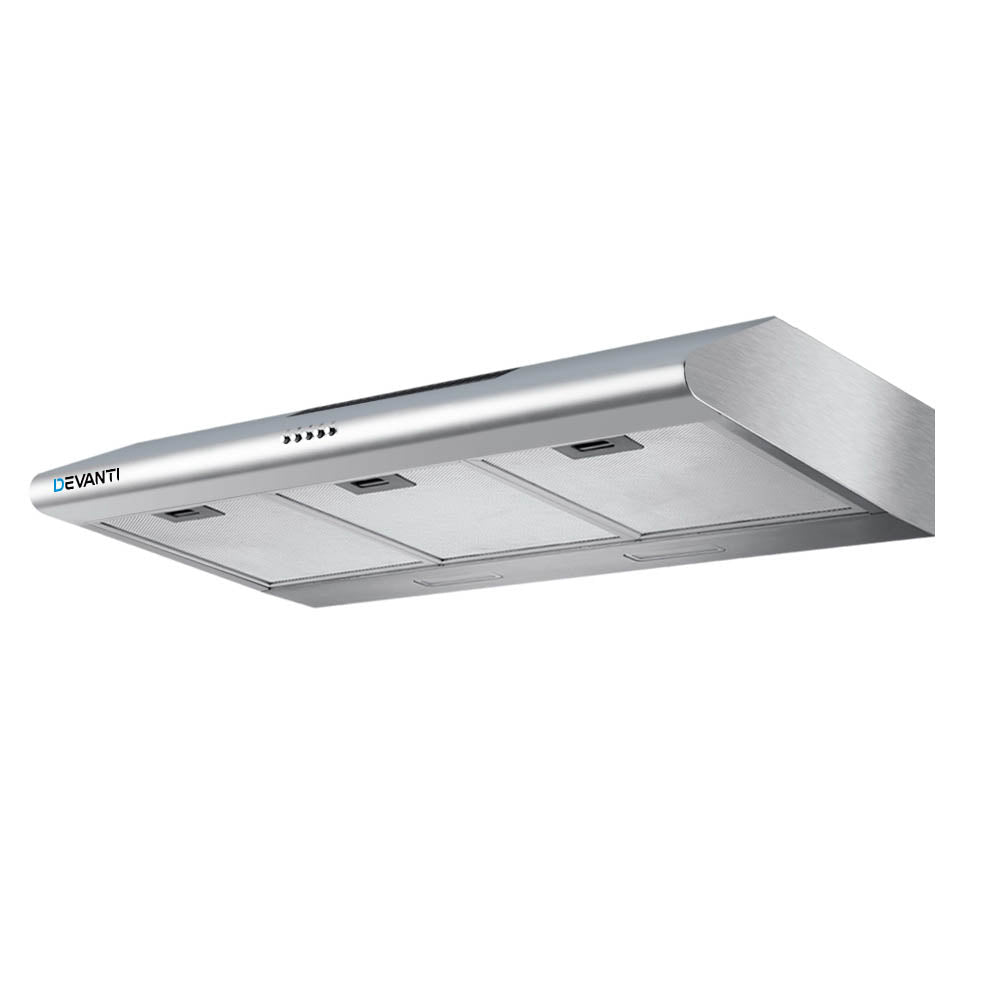 Devanti 900mm Range Hood 90cm Rangehood Stainless Steel