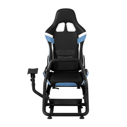 Artiss Racing Simulator Cockpit Steering Wheel Gaming Chair Blue