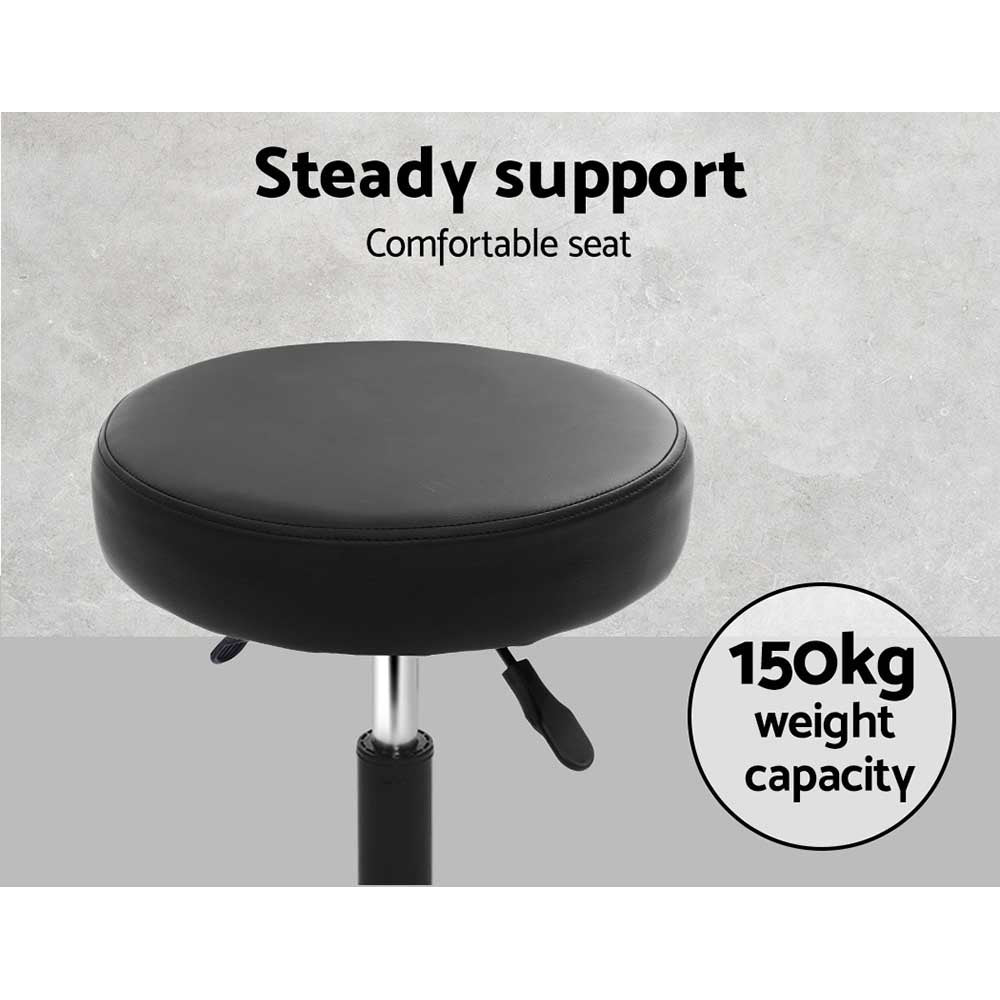 Artiss 2x Salon Stool Round Swivel Chair