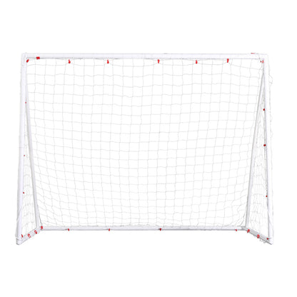 Everfit 8FT Soccer Football Goal Net UPVC Frame with PE Mesh Weatherproof Portable Goals for Backyard Training Competitive Play