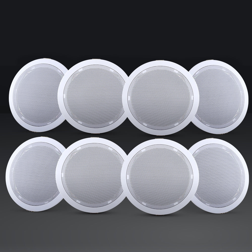 Giantz 6 Inch Ceiling Speakers In Wall Speaker Home Audio Stereos Tweeter 8pcs