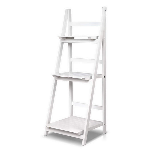 Artiss Bookshelf Corner Shelf 3 Tiers - ZANE White