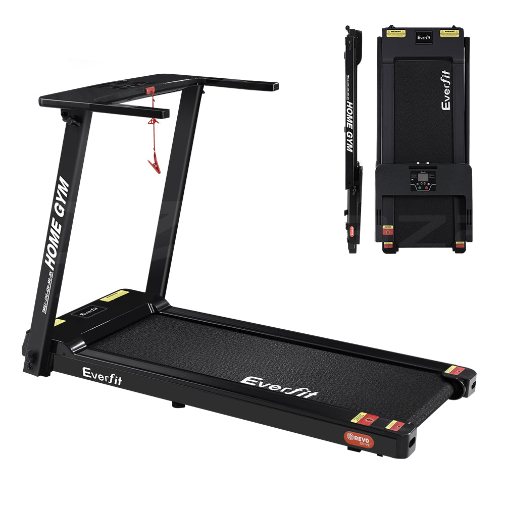 Everfit Treadmill Electric Home Gym Fitness Excercise Fully Foldable 420mm Black