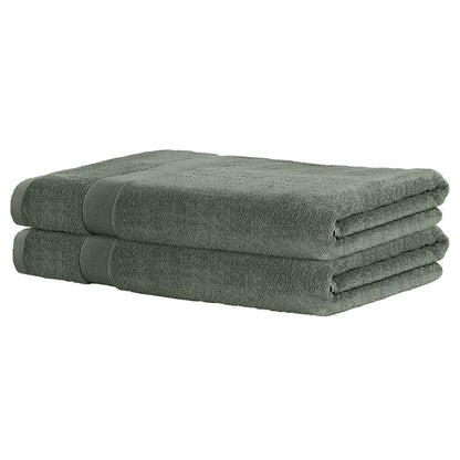 2 Pack Bath Sheets Set Cotton Extra Large Towel Green