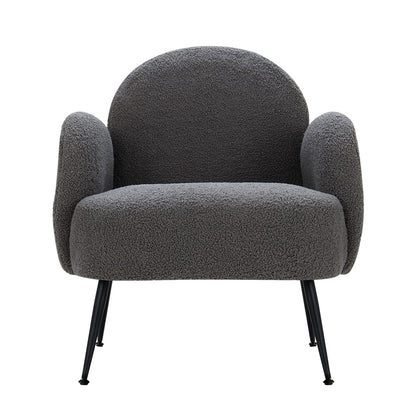 Artiss Armchair Boucle Charcoal Hanes