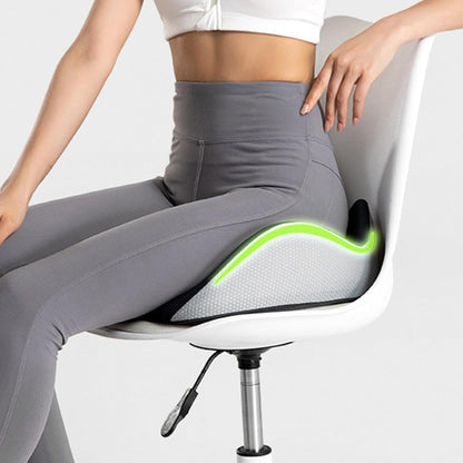 Hivvago Memory Foam Seat Cushion – Ergonomic Support for Office, Car & Home, Grey