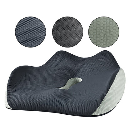 Hivvago Memory Foam Seat Cushion – Ergonomic Support for Office, Car & Home, Grey