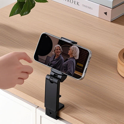 Urbanoki Airplane Phone Holder Mount 360° Rotation Stand for Travel Desk - Black