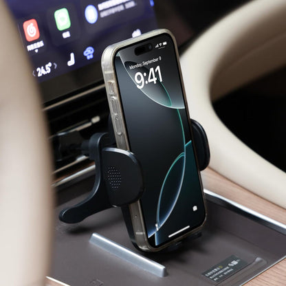 Urbanoki 4 in 1 Car Phone Holder Dashboard Windshield Vent Mount for All Phones - Black