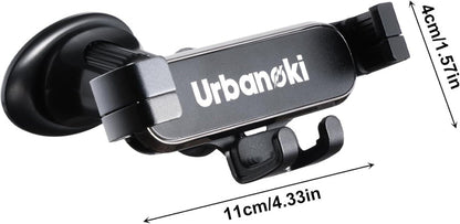 Urbanoki Air Vent Car Phone Holder Mount Strong Grip for Smartphones - Black