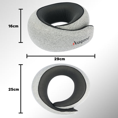 Vagooz Memory Foam Travel Neck Pillow Set