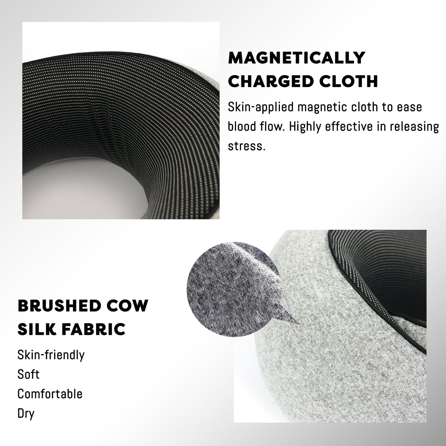 Vagooz Memory Foam Travel Neck Pillow Set