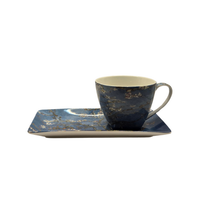 Van Gogh Almond Blossom Cup & Saucer Set - Fine Bone China