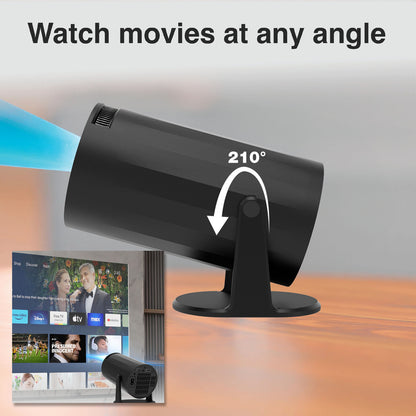 Laser Multi Angle Android LED Projector Black