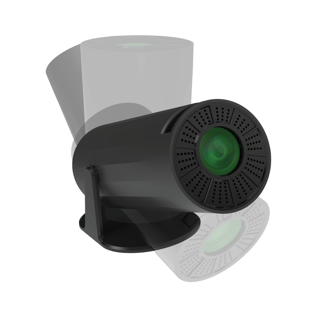 Laser Multi Angle Android LED Projector Black