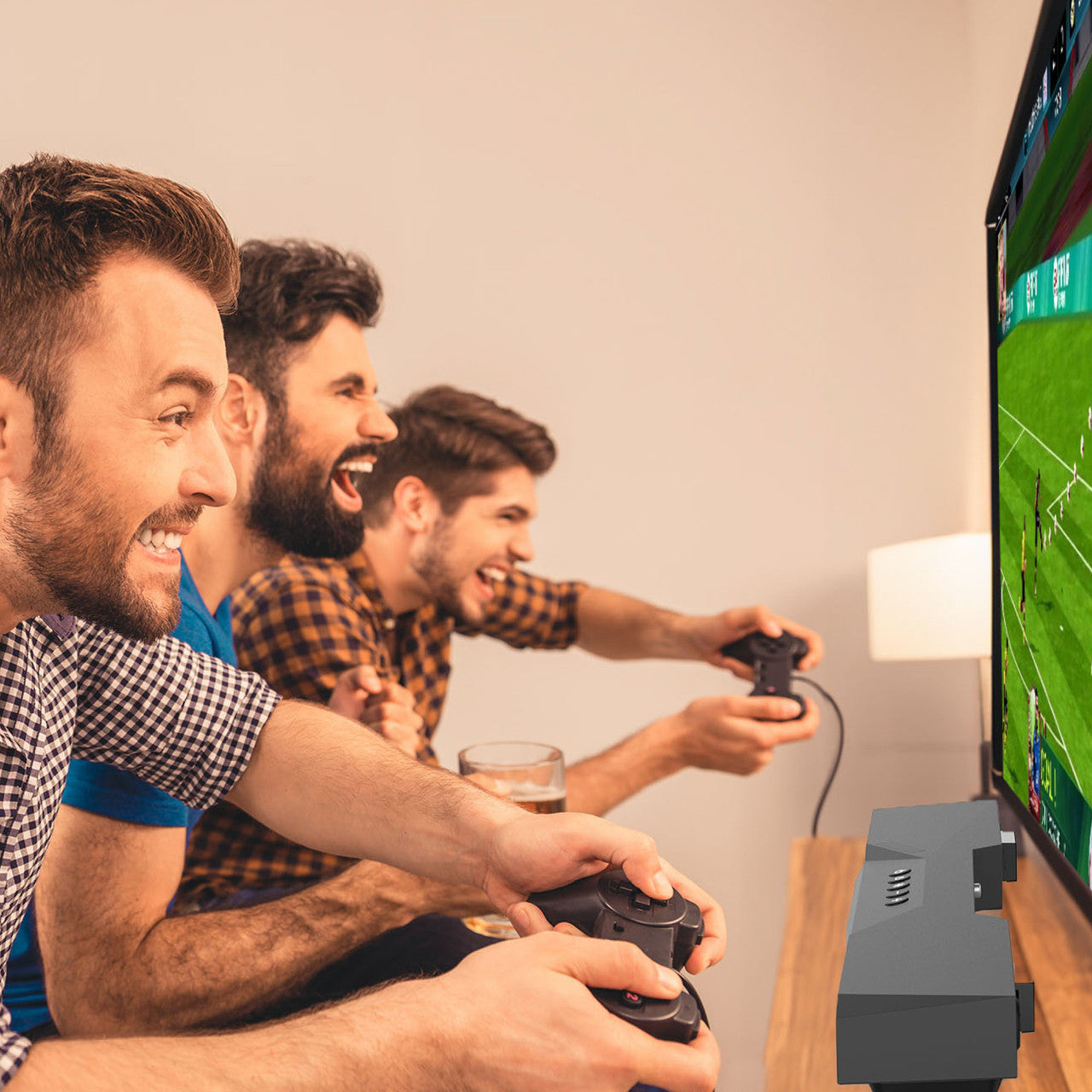 Laser RGB Gaming Soundbar with Subwoofer