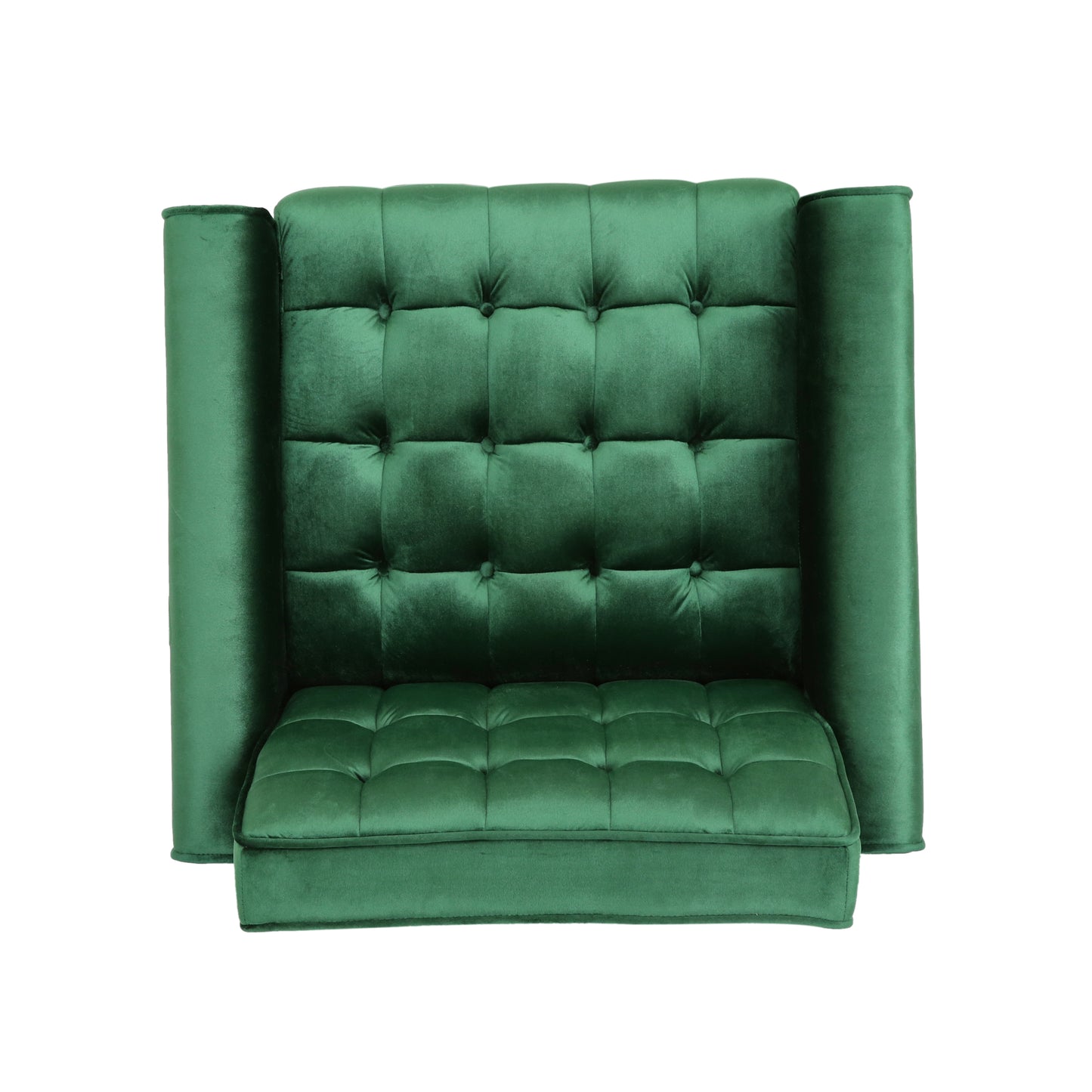 Lewisham Emerald Tufted Velvet Armchair
