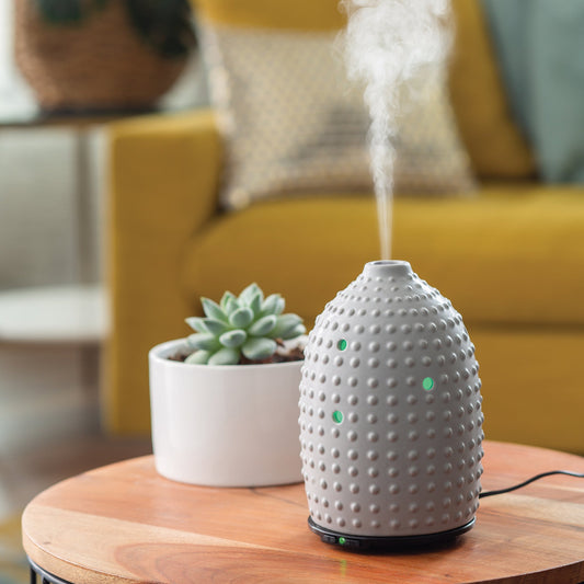 Gray Hobnail Ultrasonic Aroma Diffuser - Wholesale $59.95