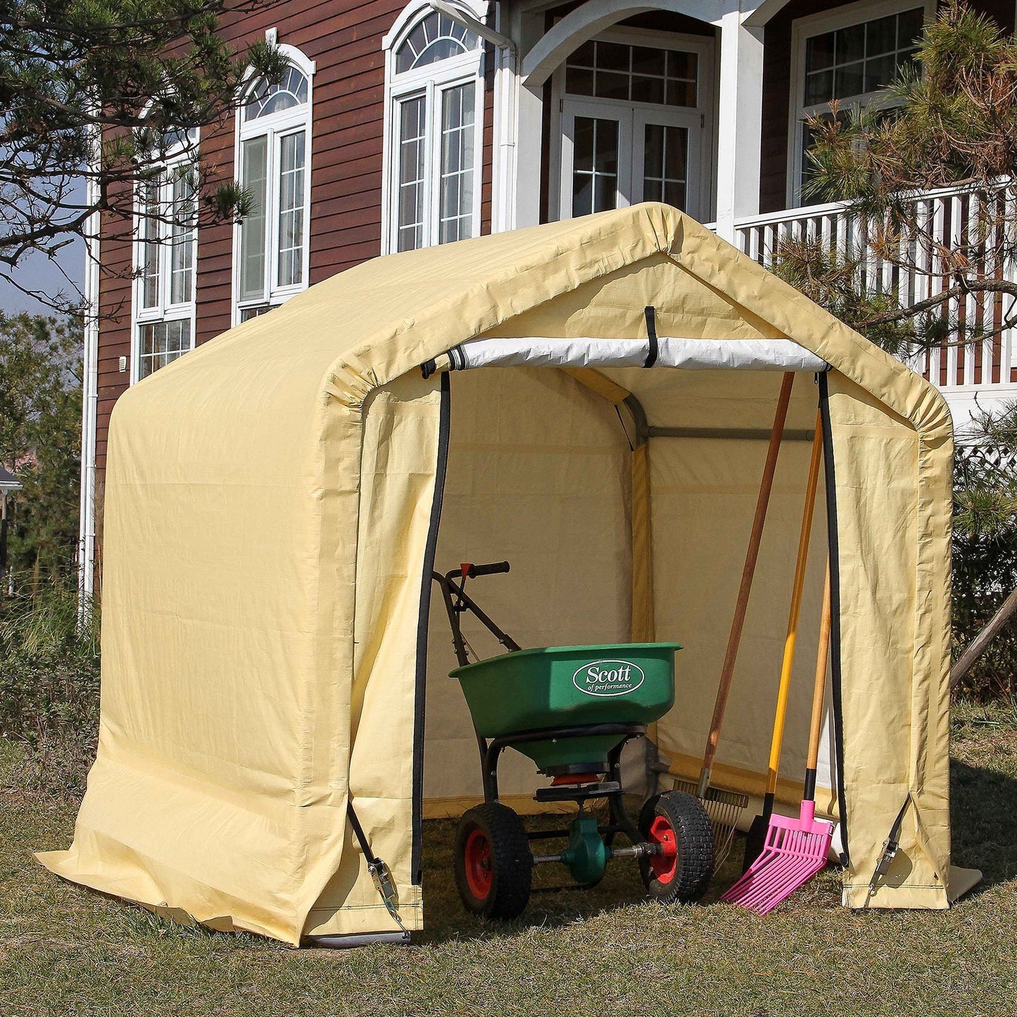 Samland Replacement Cover Kit for Portable Carport Garage Shed Storage in Size 6X6FT