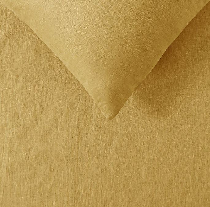 Olive Linen Sheet Sets by Vintage Design Homeware King Single