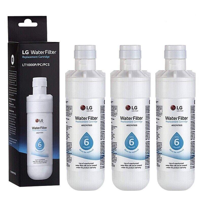 3pack  LG-LT1000P ADQ747935 Refrigerator Water Filter Replacement