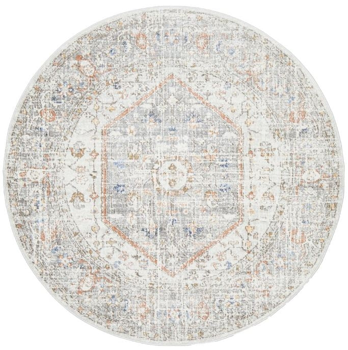 Mayfair Lorissa Silver Round by Rug Culture-150X150CM - ROUND