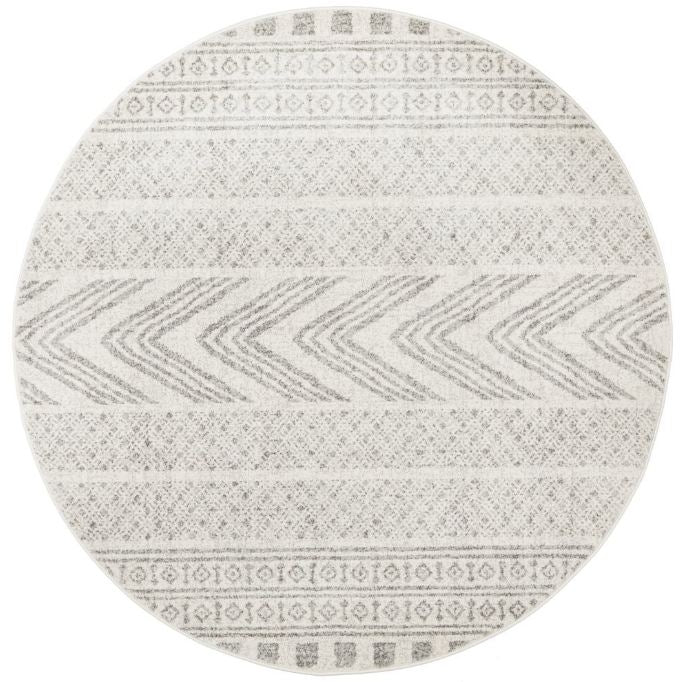 Mirage 359 Grey Round By Rug Culture-150X150CM - ROUND