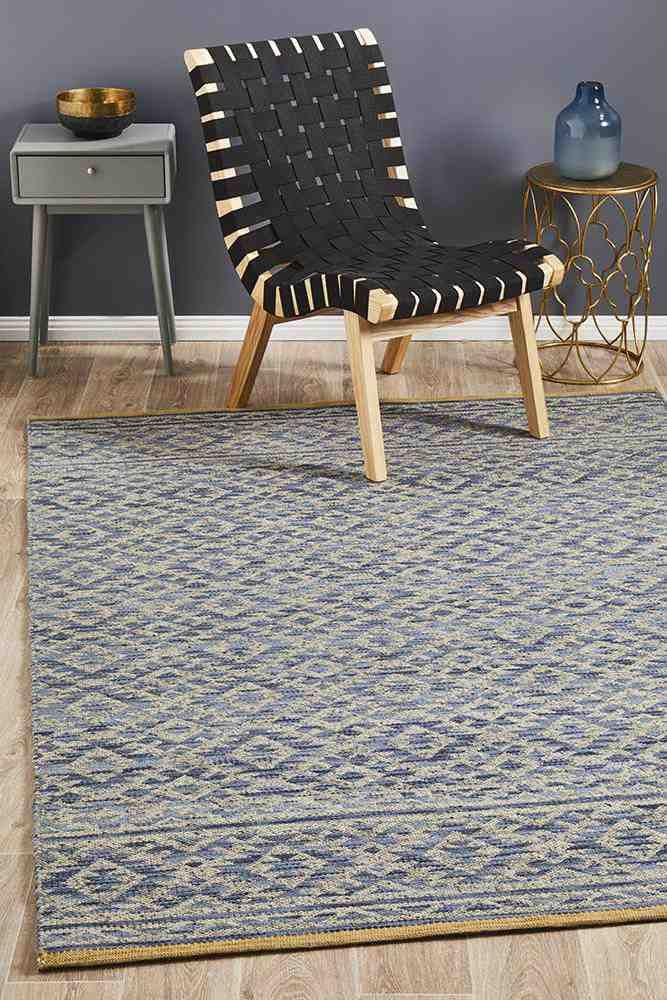 Relic 130 Blue By Rug Culture - 400X300CM - RECTANGLE