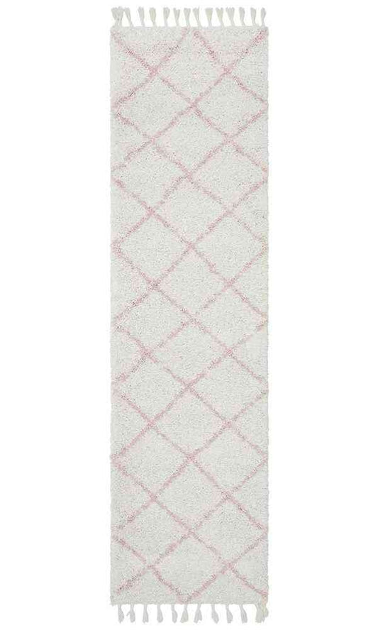 Saffron 22 Pink Runner by Rug Culture - 300X80CM - RUNNER