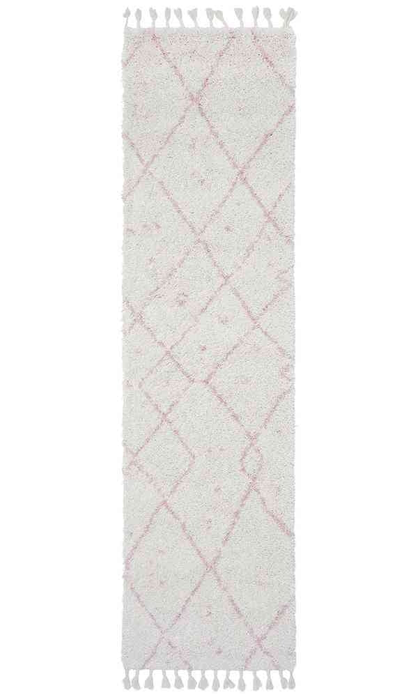 Saffron 44 Pink Runner by Rug Culture - 300X80CM - RUNNER