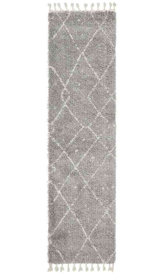 Saffron 44 Silver Runner by Rug Culture - 400X80CM - RUNNER