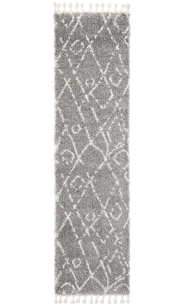 Saffron 55 Silver Runner By Rug Culture - 400X80CM - RUNNER