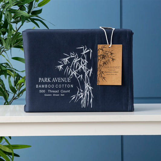 Bamboo Cotton 500 Thread Count Indigo Sheet Sets by Park Avenue King