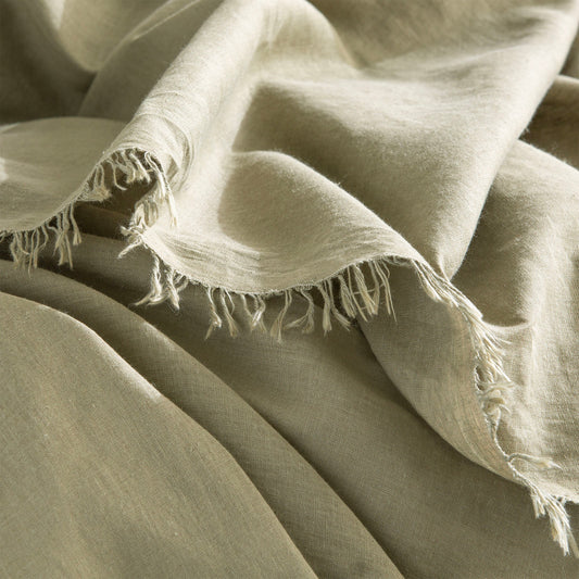 Cavallo Stone Washed 100% Linen Throw by Renee Taylor