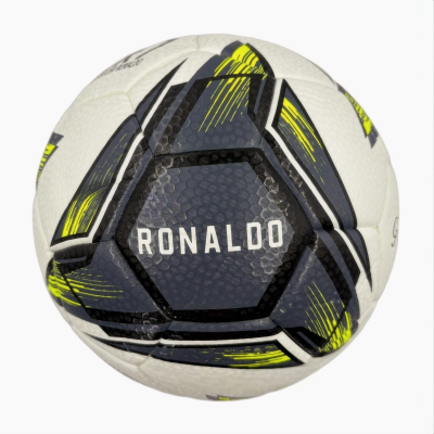 A green devil whirlwind No.5 football, PU fit material, wear-resistant and explosion-proof, including pump+air needle+net bag.