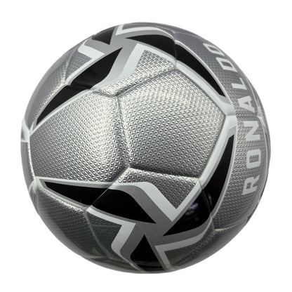 A mirror football with black and white color matching, professional anti-slip and wear-resistant design, exclusive football for fans, three-piece set with net bag, air needle and air pump, the best prize in campus competition, and a sports gift from fathe
