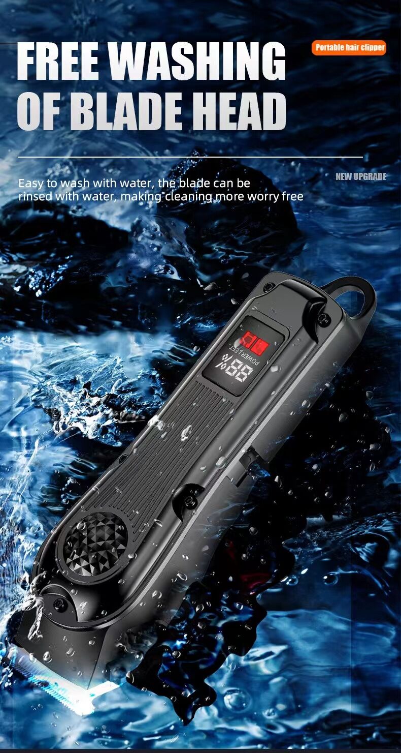 electric hair clipper two-piece set features a trendy and convenient design to meet the needs of family haircuts.   It is safe and easy to operate, providing powerful and precise trimming for styling, beard and sideburns care.   It can easily create an el