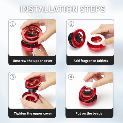 Black Solar-Powered Rotating Car Air Freshener: Space-Themed Dashboard Decor with Ocean Scent & 16 Cologne Pads