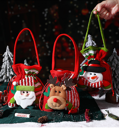 Christmas gift Festive Aussie Christmas Gift Bags: Cute Reindeer, Santa & Snowman Pouches for Xmas Treats & Gifting（Snowman） 