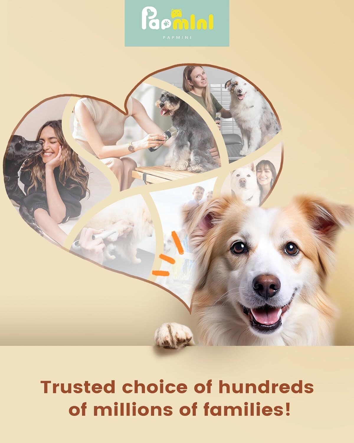 Pet products Professional Rechargeable Cordless Dogs Cats Horse Grooming Clippers - Professional Pet Hair Clippers with Comb Guides for Dogs Cats Horses and Other House Animals Pet Grooming Kit