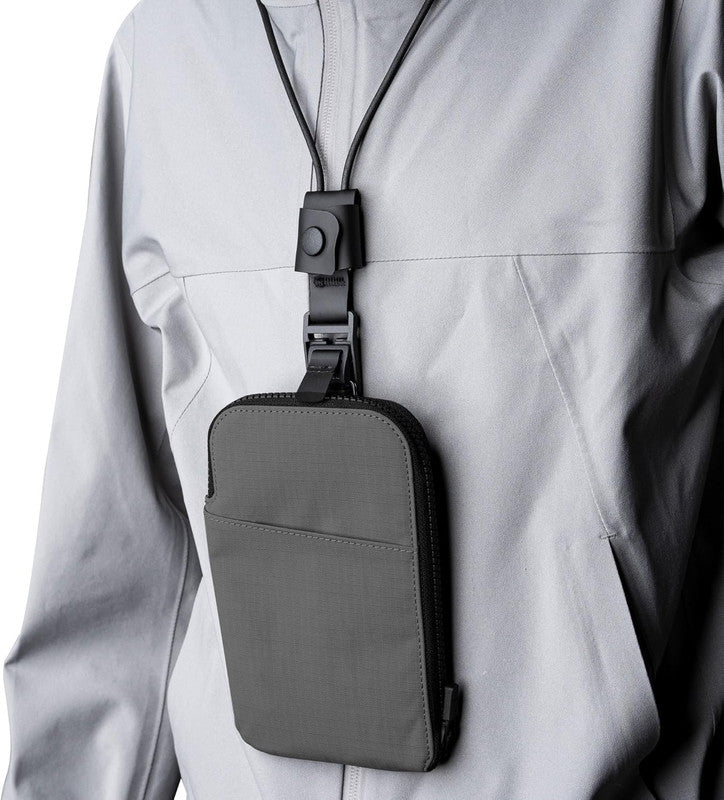 Travel Wallet - RFID Passport Holder, Self Locking Zipper Wear & Tear-Resistant Material, 3 Passport Pockets and 5 Card Slots - HUB Accessories-Grey